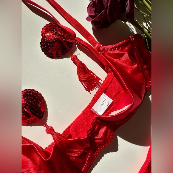 3pcs lingerie set | Half coverage bra - Picture 4 of 14